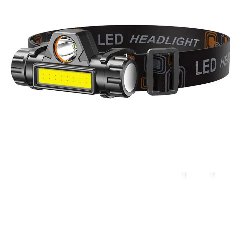 stepless dimming mini headlamp xpe cob led headlight brightness adjustable usb rechargeable portable Flash Torch light Head Lamp