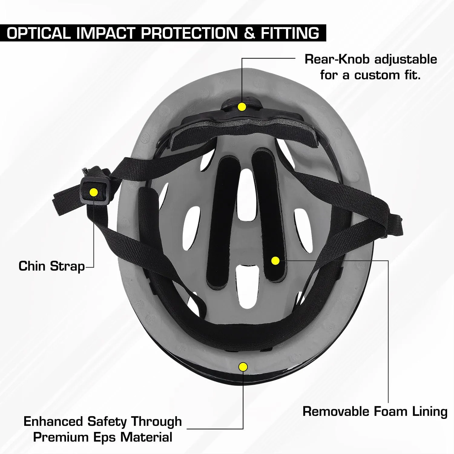 Strauss Adjustable Cycling Helmet , ELITE | Light Weight with Superior Ventilation | Mountain, Road Bike & Skating Helmet With Premium EPS Foam Lining| Ideal for Adults and Kids|Size: Senior (Black and Green)