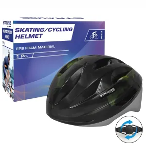 Strauss Adjustable Cycling Helmet , ELITE | Light Weight with Superior Ventilation | Mountain, Road Bike & Skating Helmet With Premium EPS Foam Lining| Ideal for Adults and Kids|Size: Senior (Black and Green) Strauss Adjustable Cycling Helmet , ELITE | Light Weight with Superior Ventilation | Mountain, Road Bike & Skating Helmet With Premium EPS Foam Lining| Ideal for Adults and Kids|Size: Senior (Black and Green)