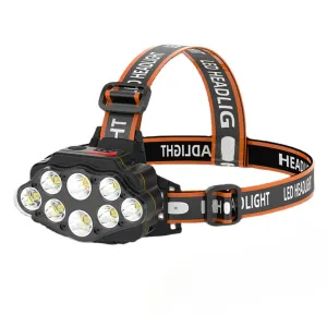 Strong Light Headlights 8*XPG LED Headlamp USB Rechargeable 18650 Battery Outdoor Camping Fishing Lamp Powerful Head Flashlight