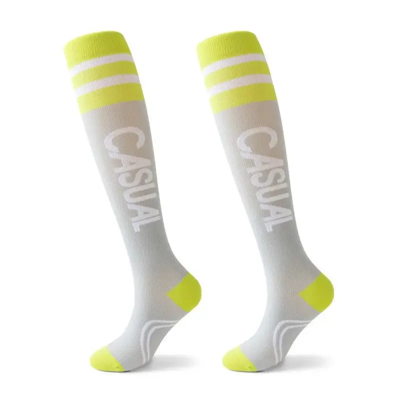 Strong pressure exercise, muscle compression socks, professional pressure socks, running, women's skipping rope, fitness, cyclin