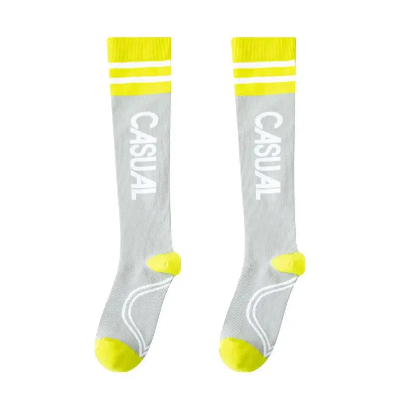 Strong pressure exercise, muscle compression socks, professional pressure socks, running, women's skipping rope, fitness, cyclin