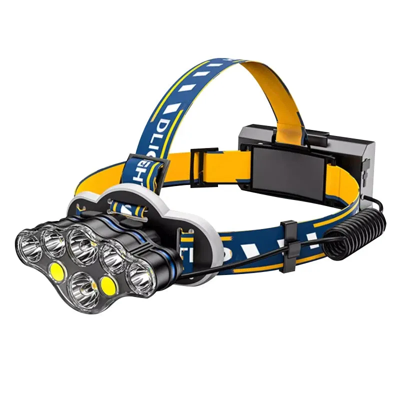 Super Powerful 8 LED Headlamp 8Mode High Power Fishing Headlight USB Rechargeable Outdoor Waterproof  Head Flashlight 18650 Lamp