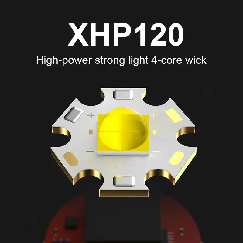 Super XHP120 Professional Diving Flashlight 300m Underwater Scuba Diving Torch IPX8 Waterproof Powerful Dive Light 26650 Battery