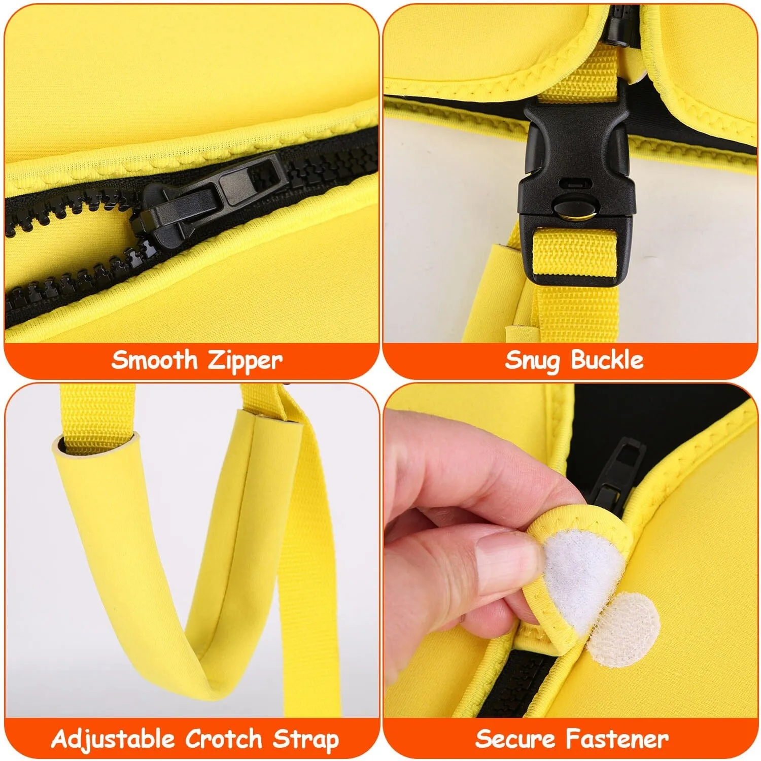 Swim Vest for Kids Float Jacket with Adjustable Crotch Strap