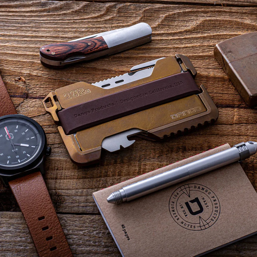 T02 Vintage Gold Titanium Wallet Limited Edition