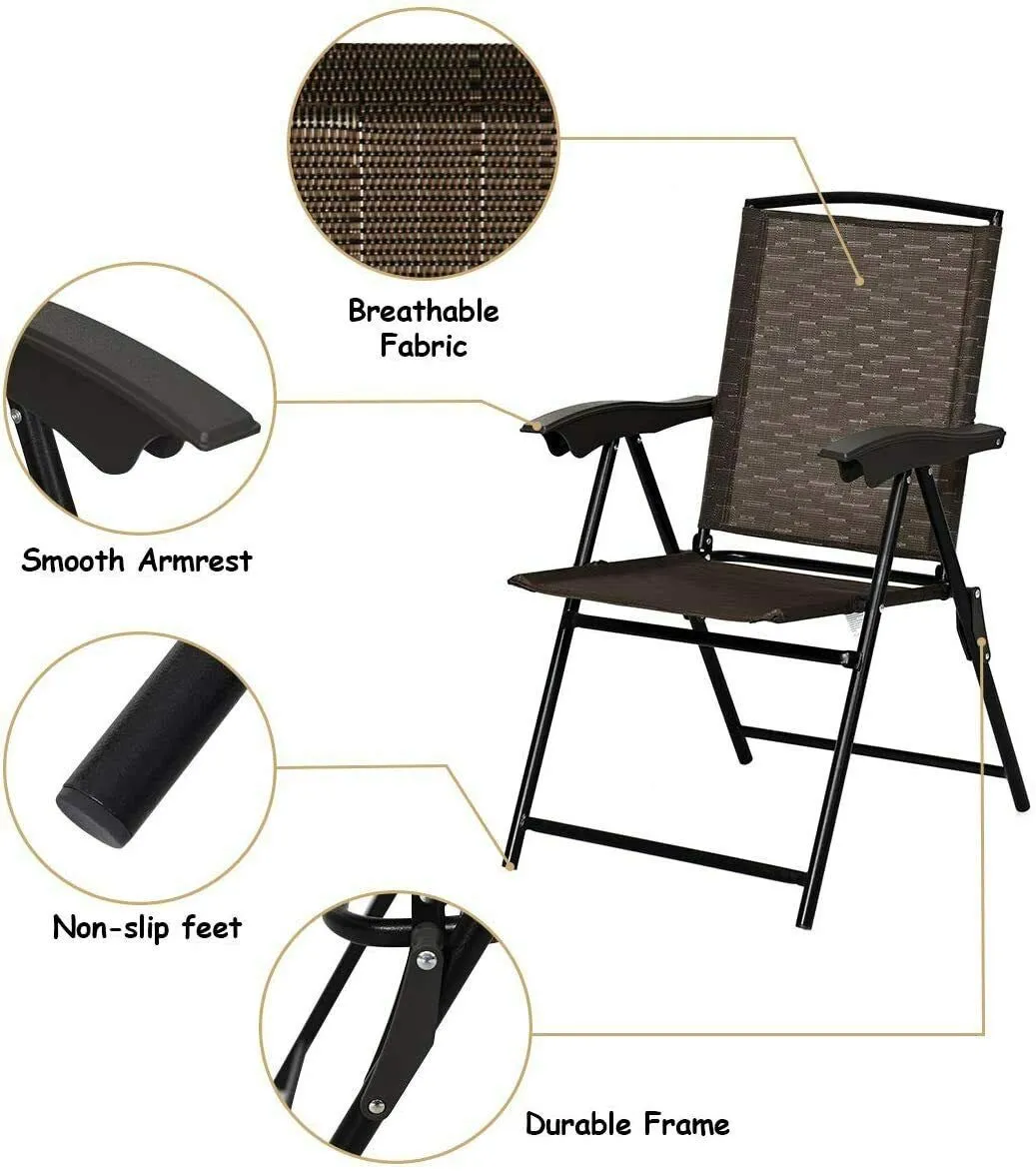 Tangkula 5PCS Bistro Patio Furniture Set