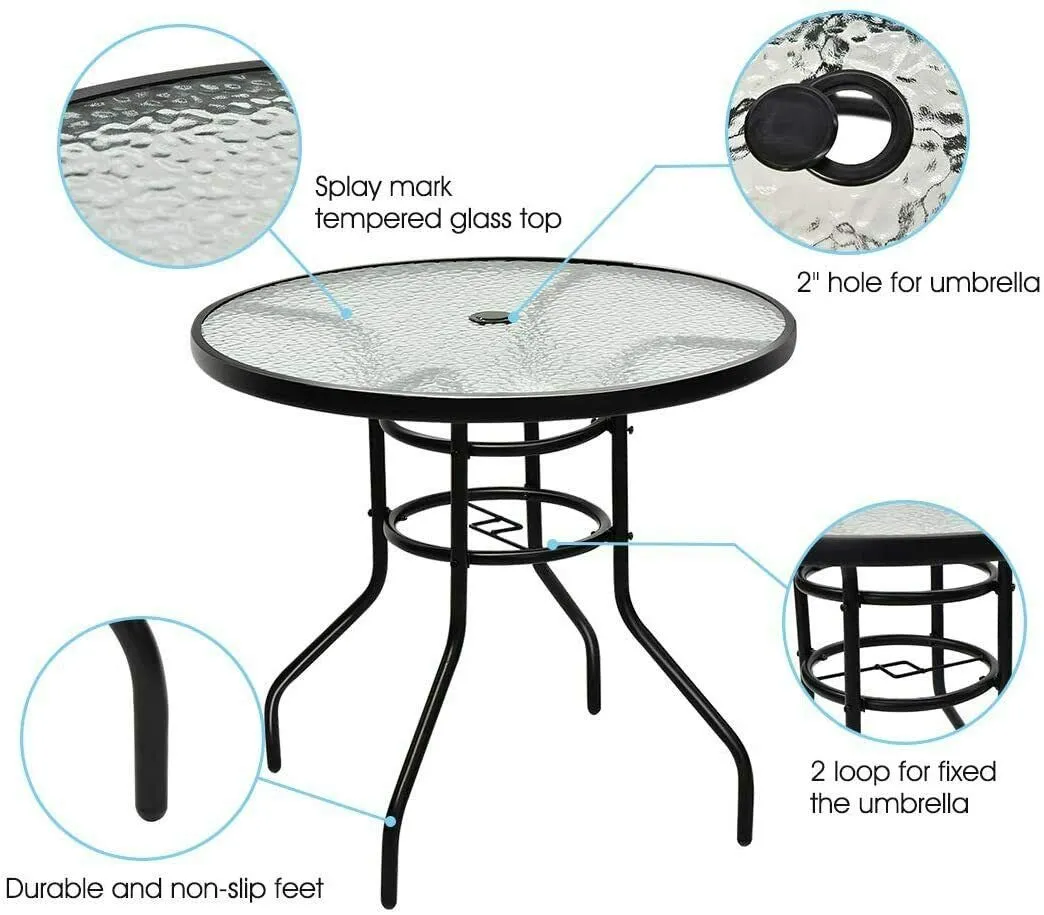 Tangkula 5PCS Bistro Patio Furniture Set