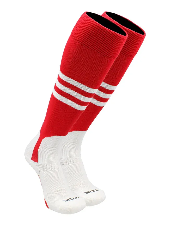 TCK Baseball Stirrup Socks with Stripes Pattern B DNOB5