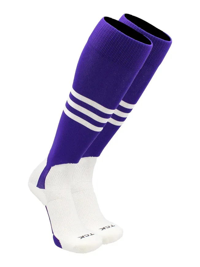 TCK Baseball Stirrup Socks with Stripes Pattern B DNOB5