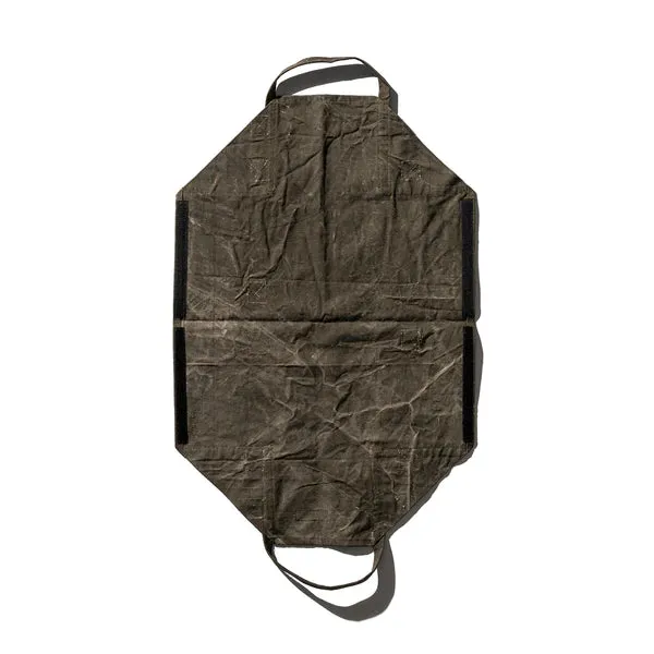 TENT FABRIC FIREWOOD CARRIER - GREEN