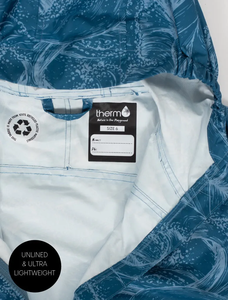 THERM 10K PACKAWAY RAINSHELL JACKET - OCEAN