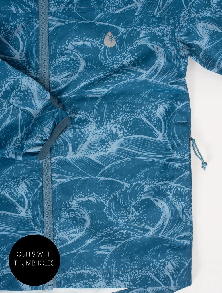 THERM 10K PACKAWAY RAINSHELL JACKET - OCEAN