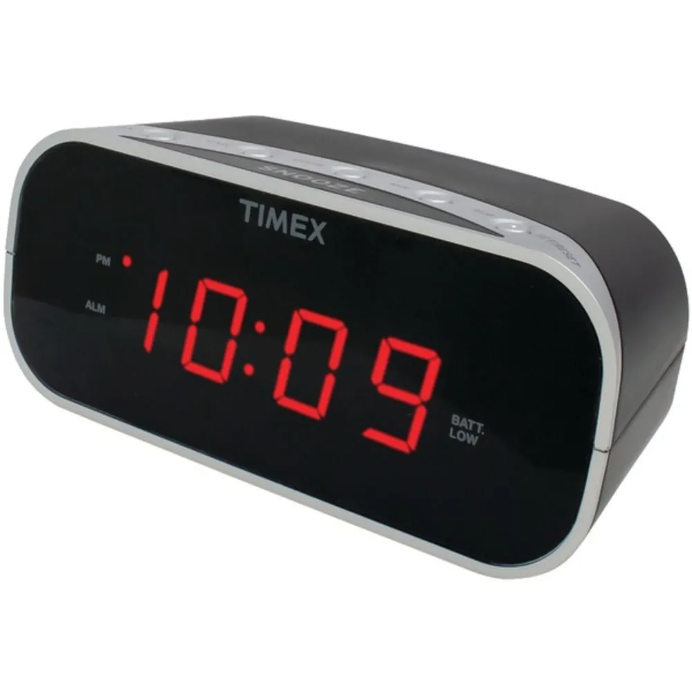 Timex Audio T121B Alarm Clock with .7 Red Display (Black)