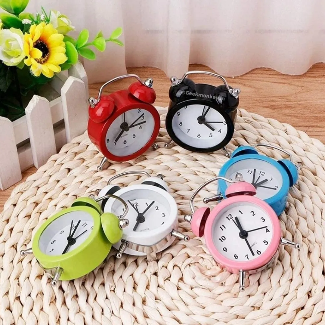 Tiny Alarm Clock - Loud Bell Analog Clock