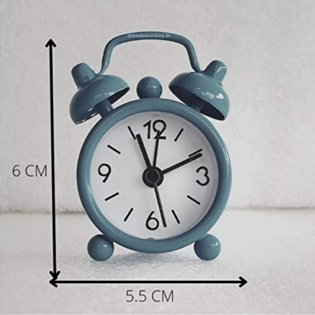 Tiny Alarm Clock - Loud Bell Analog Clock