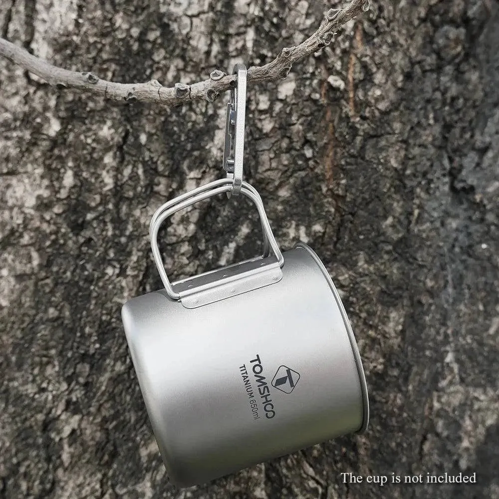 Titanium Carabiner Buckle Keychain Key Chain Holder Outdoor Camping Climbing Snap Clip Lock Hook Fishing Outdoor Survival Tool