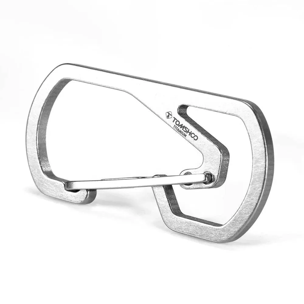 Titanium Carabiner Buckle Keychain Key Chain Holder Outdoor Camping Climbing Snap Clip Lock Hook Fishing Outdoor Survival Tool