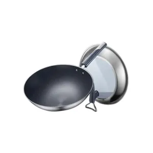 Titanium Uncoated Non-Stick Wok 30cm