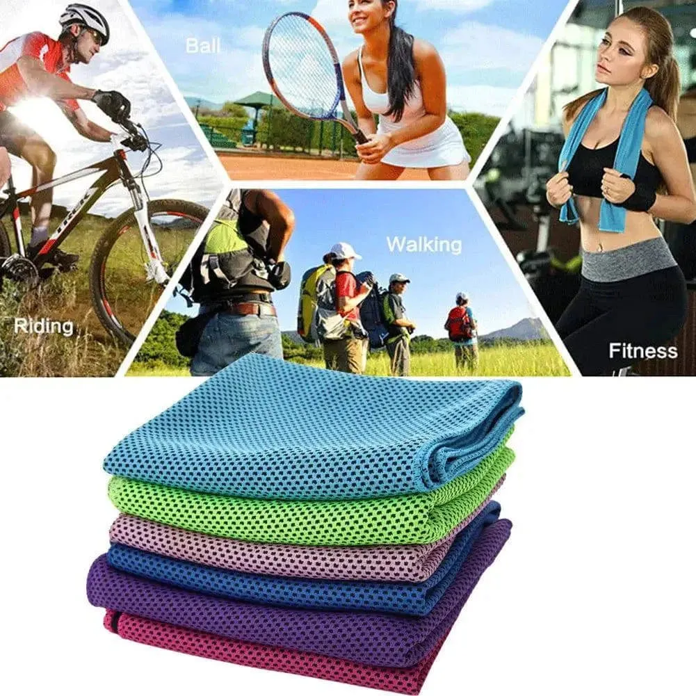 Toalha De Esportes De Secagem Rápida, Toalha De Praia De Refrigera??o Ao Ar Livre, Clube De Ginástica, Running Yoga, Golfe, Fu