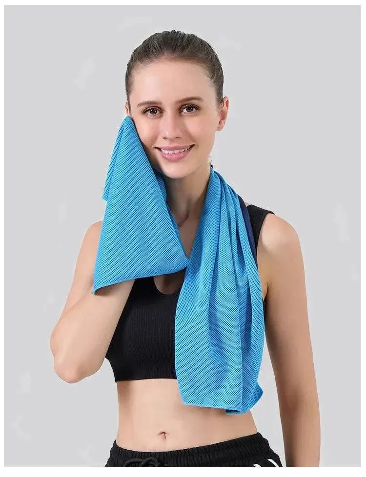 Toalha De Esportes De Secagem Rápida, Toalha De Praia De Refrigera??o Ao Ar Livre, Clube De Ginástica, Running Yoga, Golfe, Fu