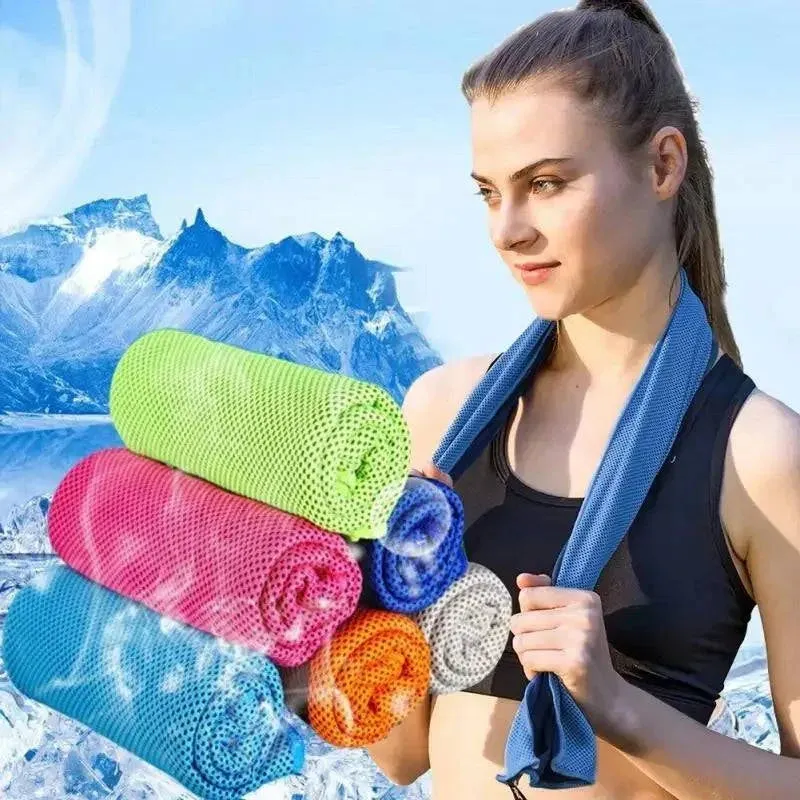 Toalha De Esportes De Secagem Rápida, Toalha De Praia De Refrigera??o Ao Ar Livre, Clube De Ginástica, Running Yoga, Golfe, Fu