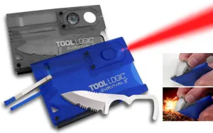 Tool Logic SVC1 Survival Card w/ Compass - Black