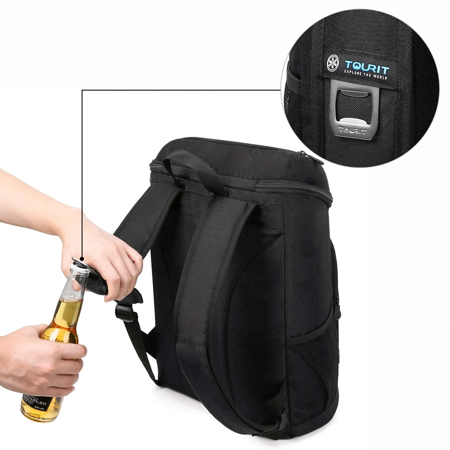 TOURIT Cooler Backpack 30 Cans Lightweight Insulated Backpack Cooler Leak-Proof Soft Cooler Bag Large Capacity for Men Women to Picnics, Camping, Hiking, Beach, Park or Day Trips
