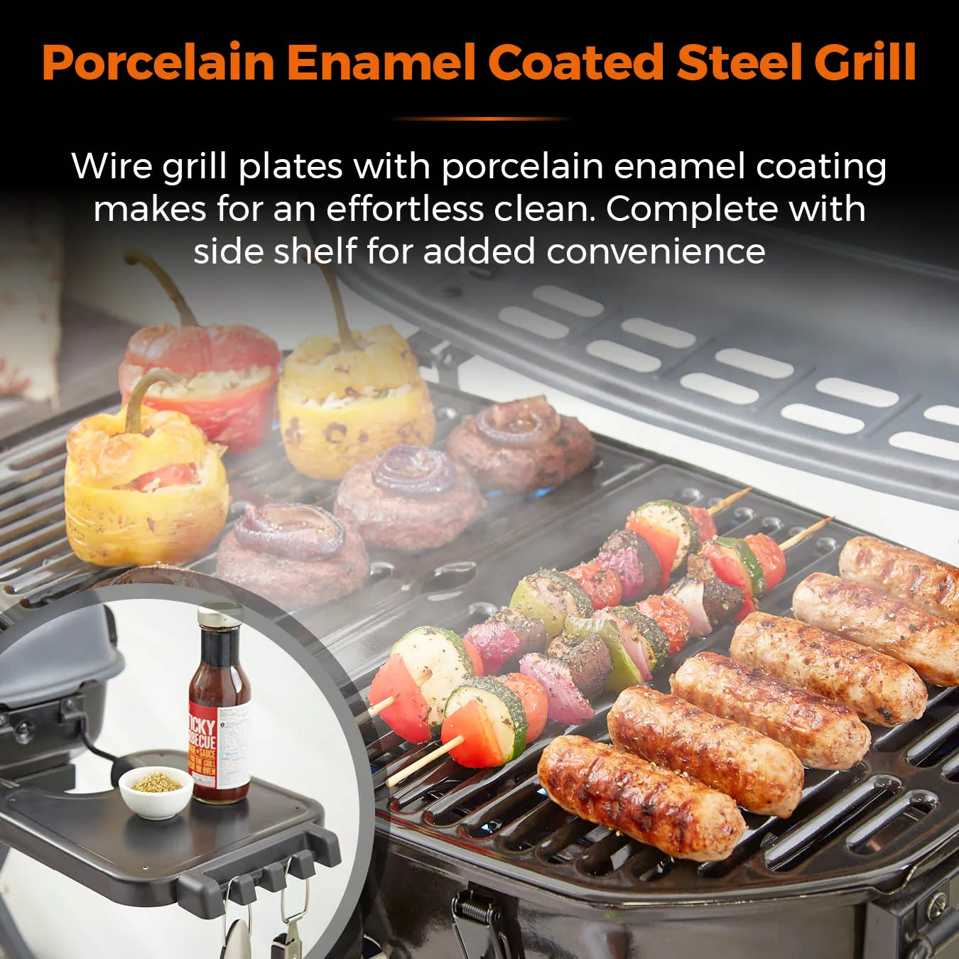 Tower Tourer Two Burner Portable Gas BBQ - Grey