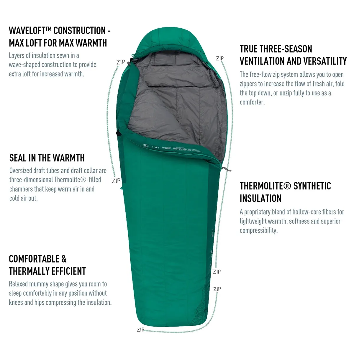 Traverse Synthetic Sleeping Bag (25°F & 15°F)