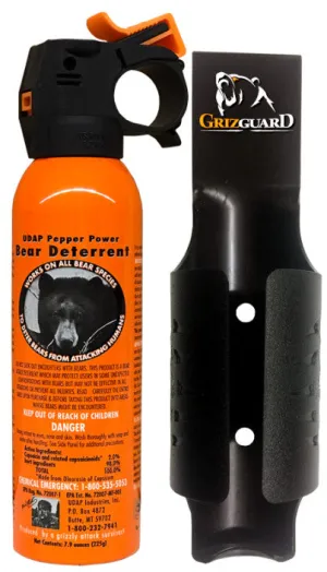 UDAP 12SO Bear Spray with Griz Guard Holster 7.9oz