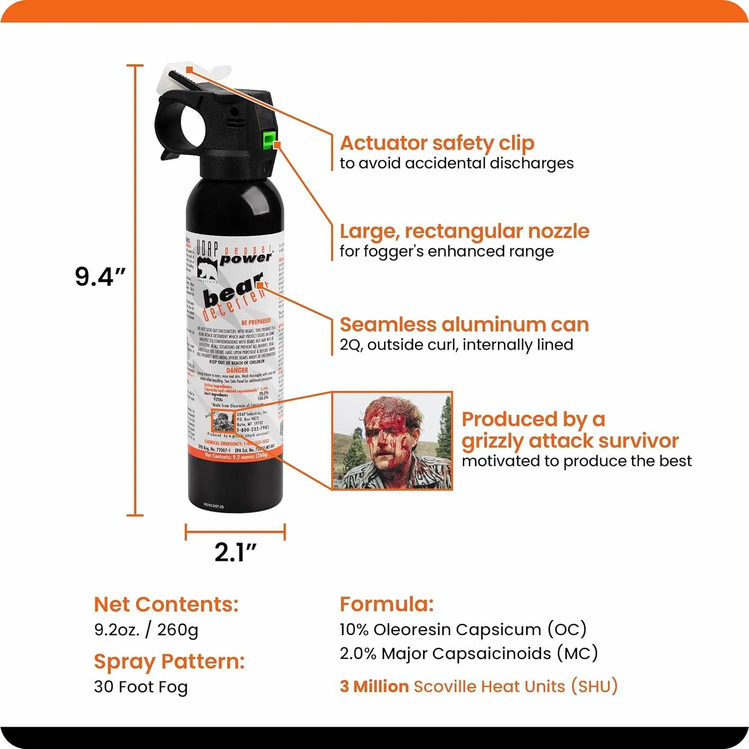 UDAP BEAR SPRAY