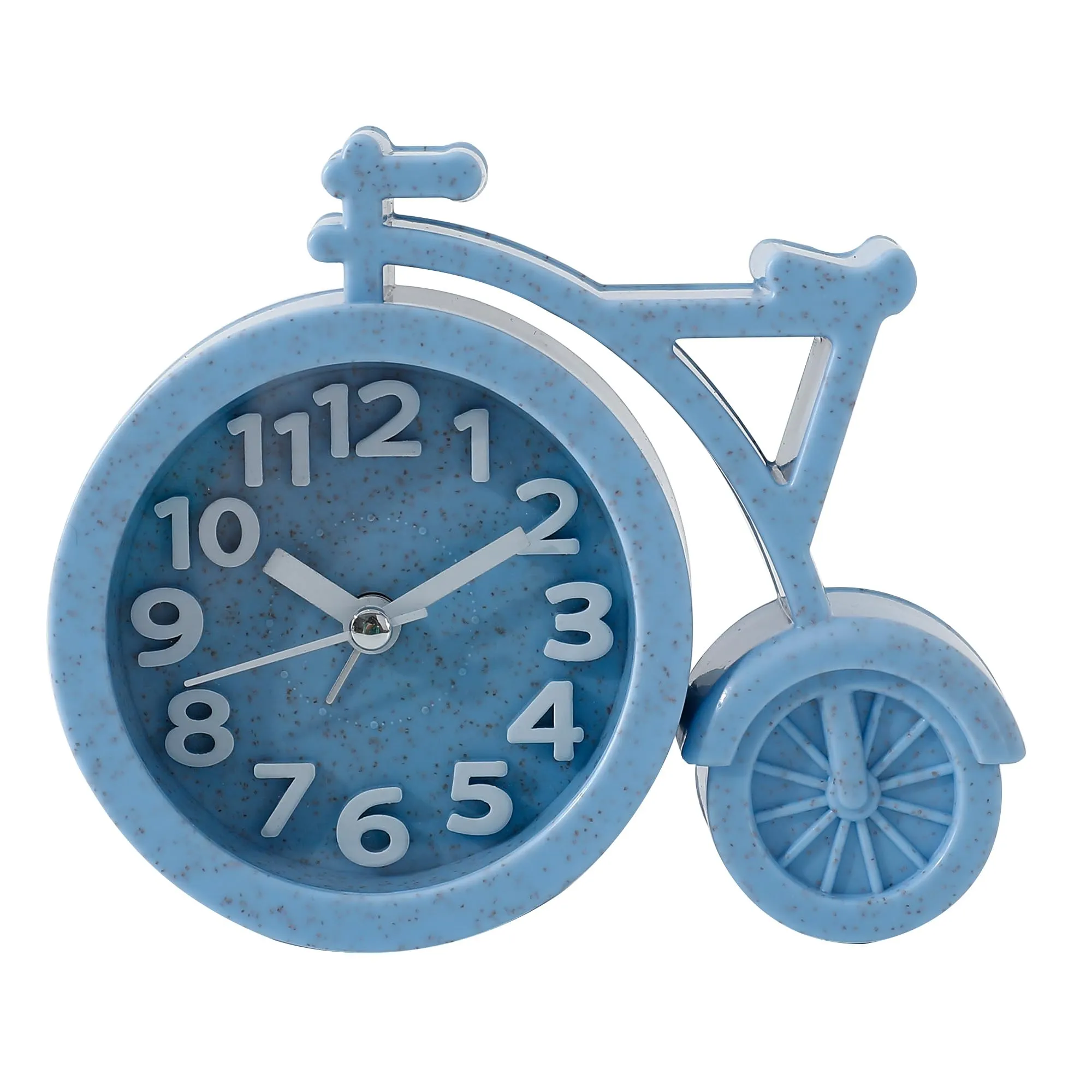 UMAI Alarm Clock (13cm) |Alarm Clock For Students |Loud Alarm Clock For Heavy Sleepers |Mini Alarm Clock For Kids |Alarm Clock For Bedroom |Table Watch| Cycle Shaped Table Clock For Study Table - Blue