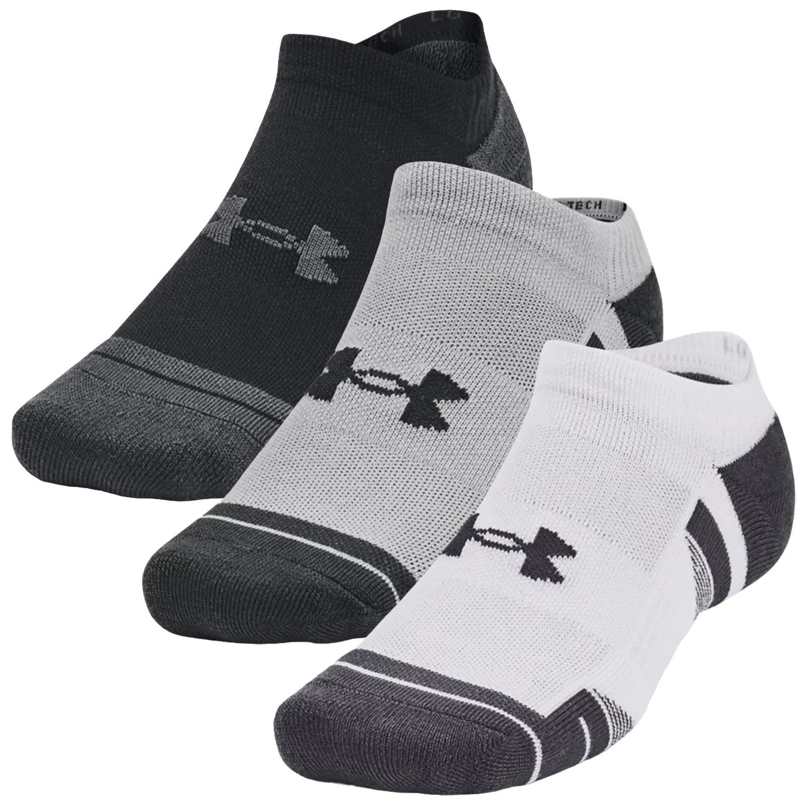 Under Armour Performance Tech No-Show Socks (3 Pairs)