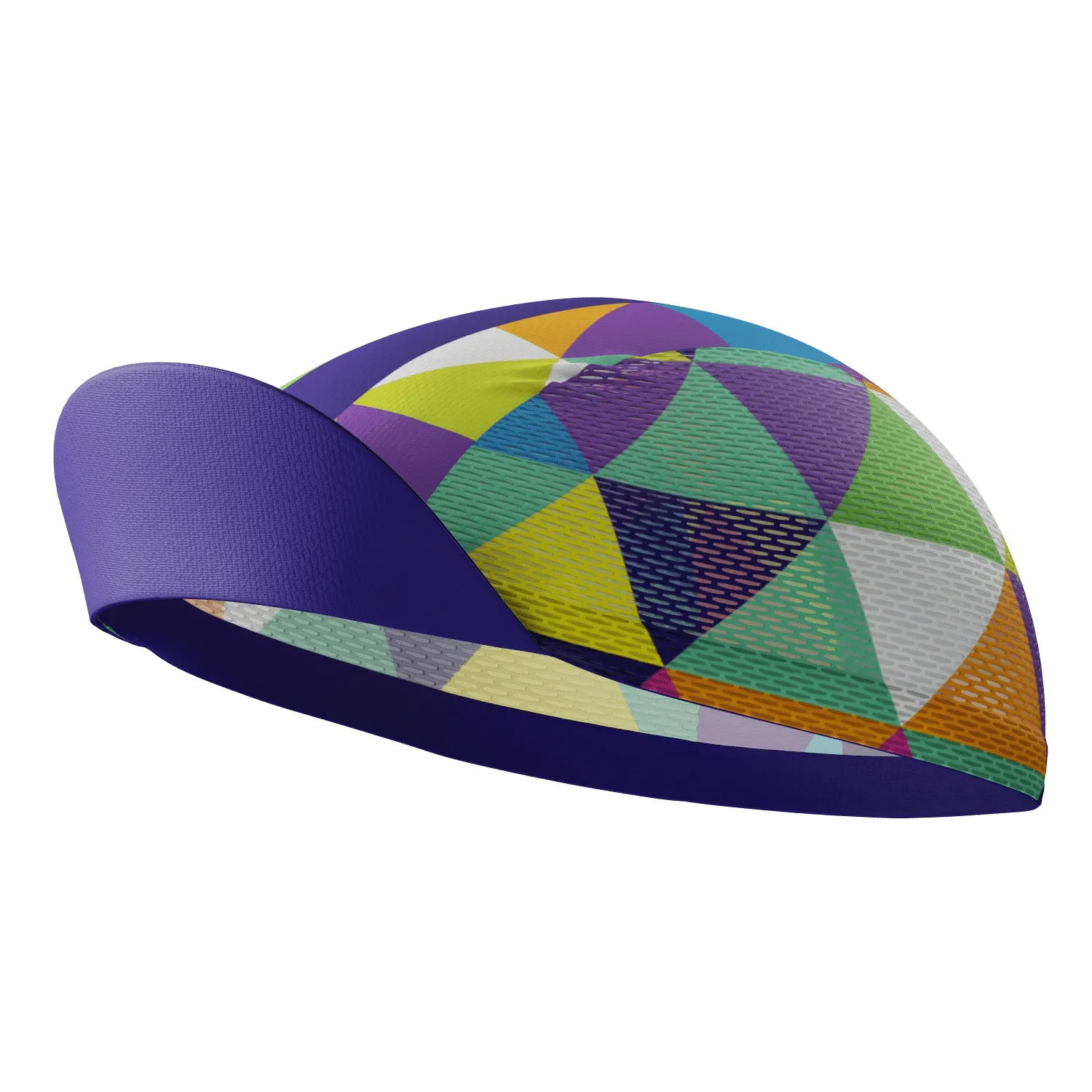 Unisex Color Triangles Quick Dry Cycling Cap