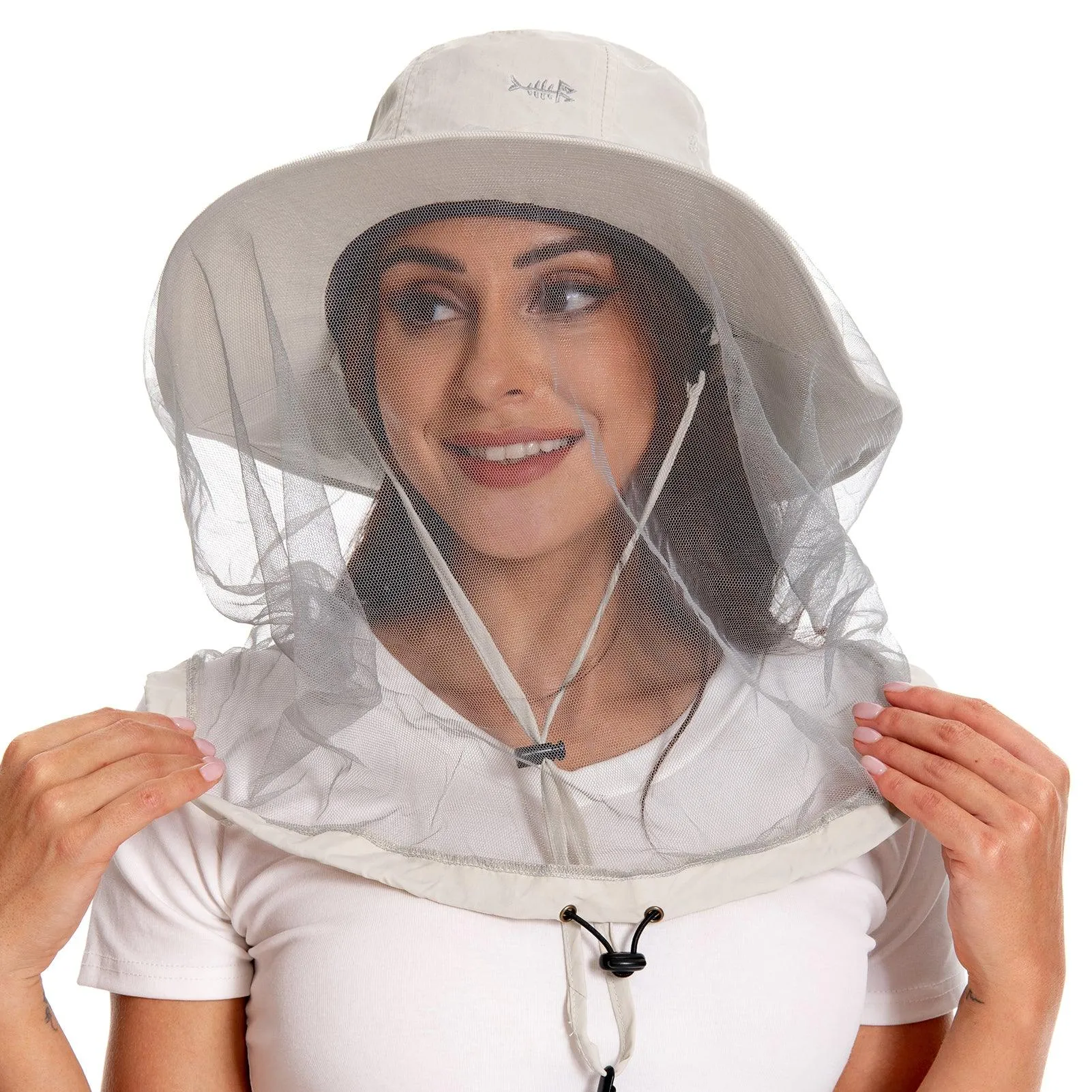UPF 50  Mosquito Sun Hat with Neck Flap