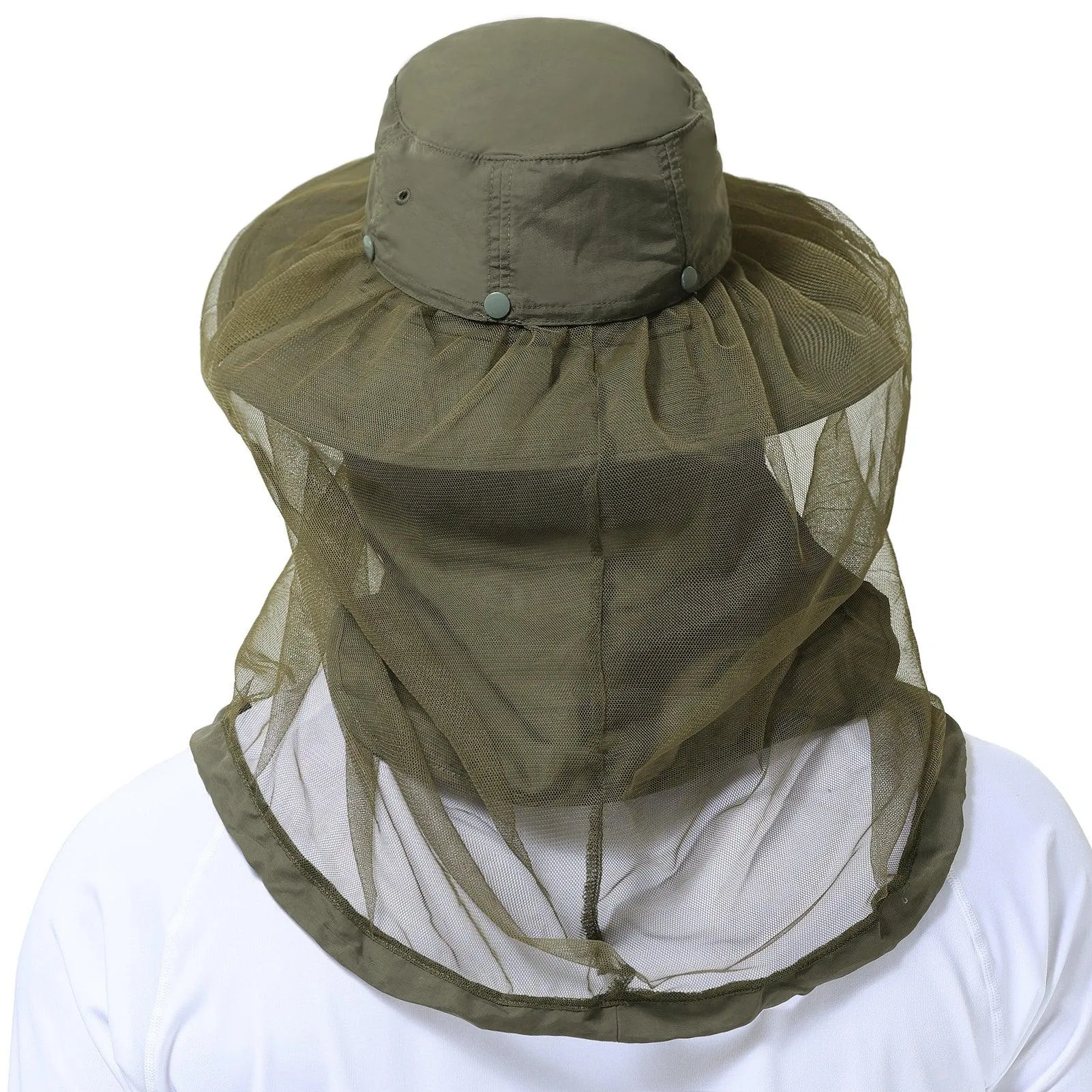 UPF 50  Mosquito Sun Hat with Neck Flap