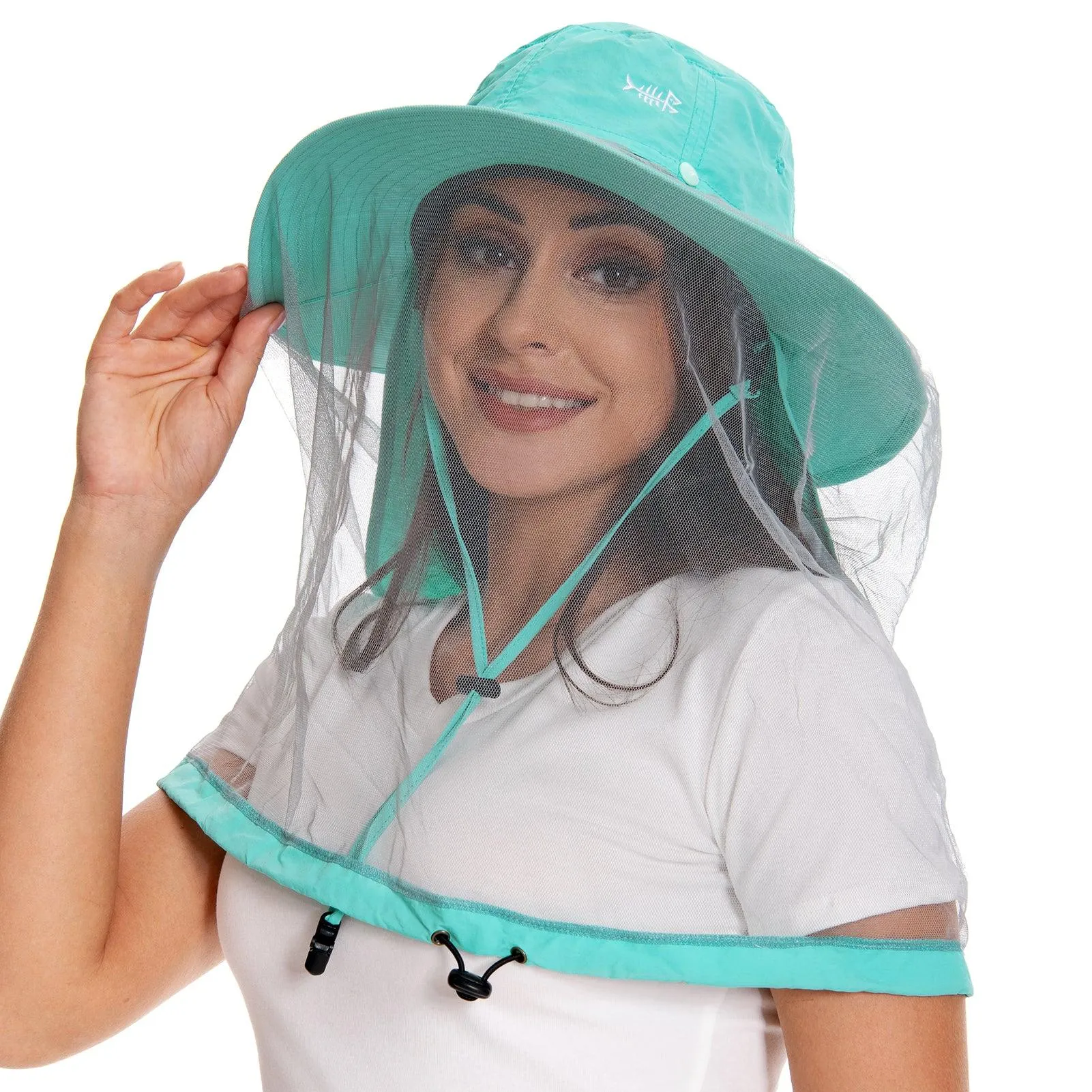 UPF 50  Mosquito Sun Hat with Neck Flap