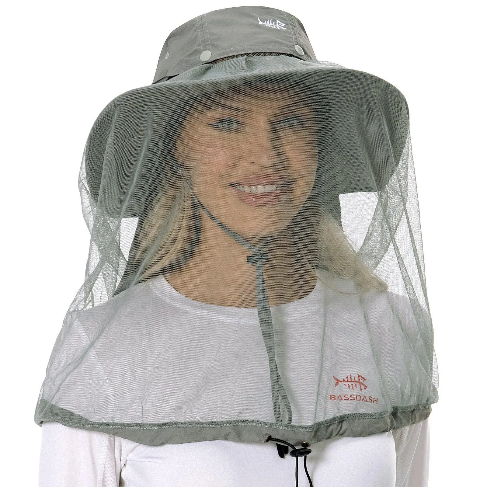 UPF 50  Mosquito Sun Hat with Neck Flap