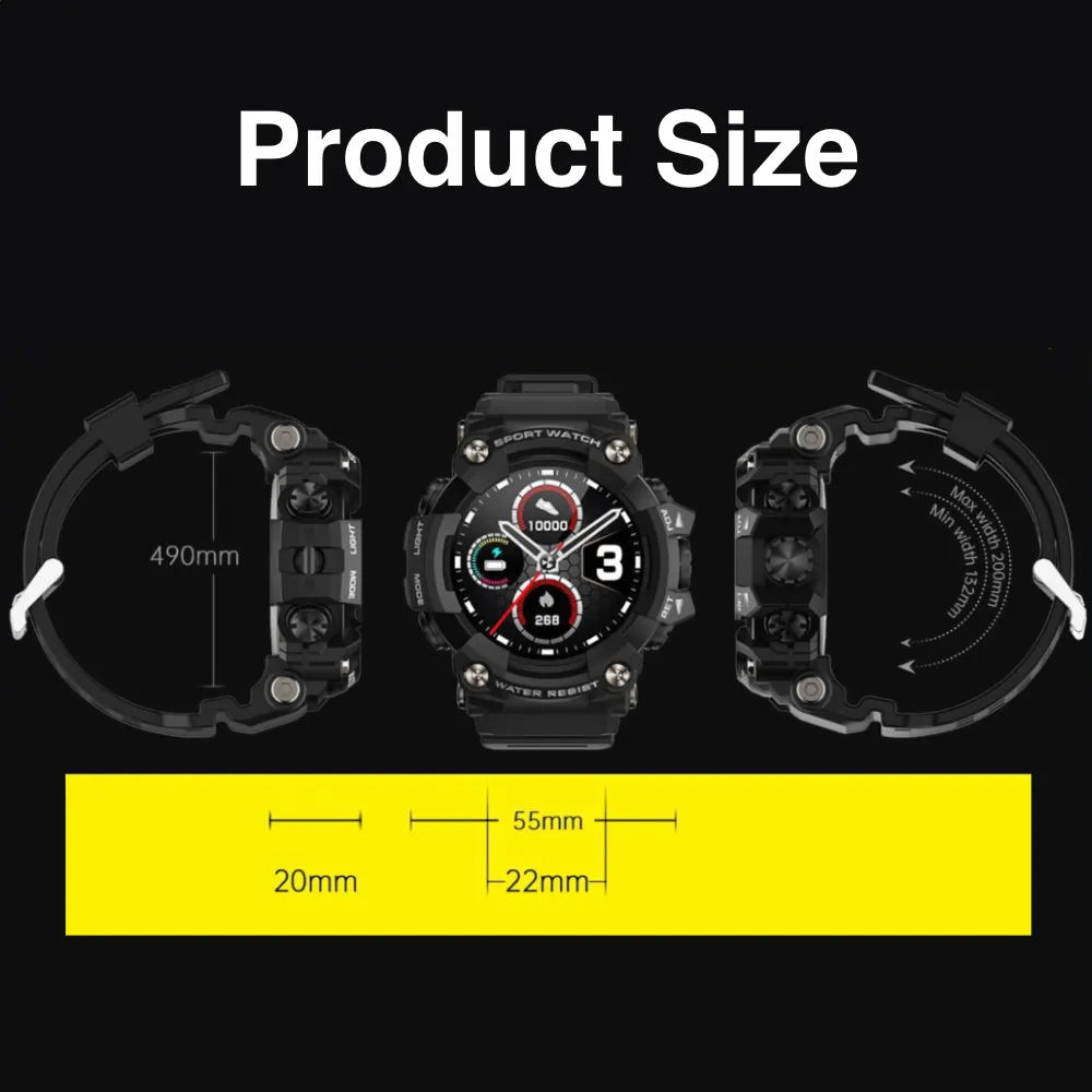 Upgrade Your Outdoor Adventures with this Super Cool IP68 Waterproof Smartwatch with Multiple Sports Modes