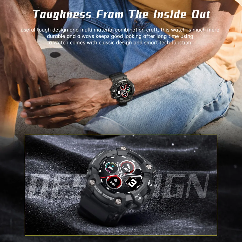 Upgrade Your Outdoor Adventures with this Super Cool IP68 Waterproof Smartwatch with Multiple Sports Modes