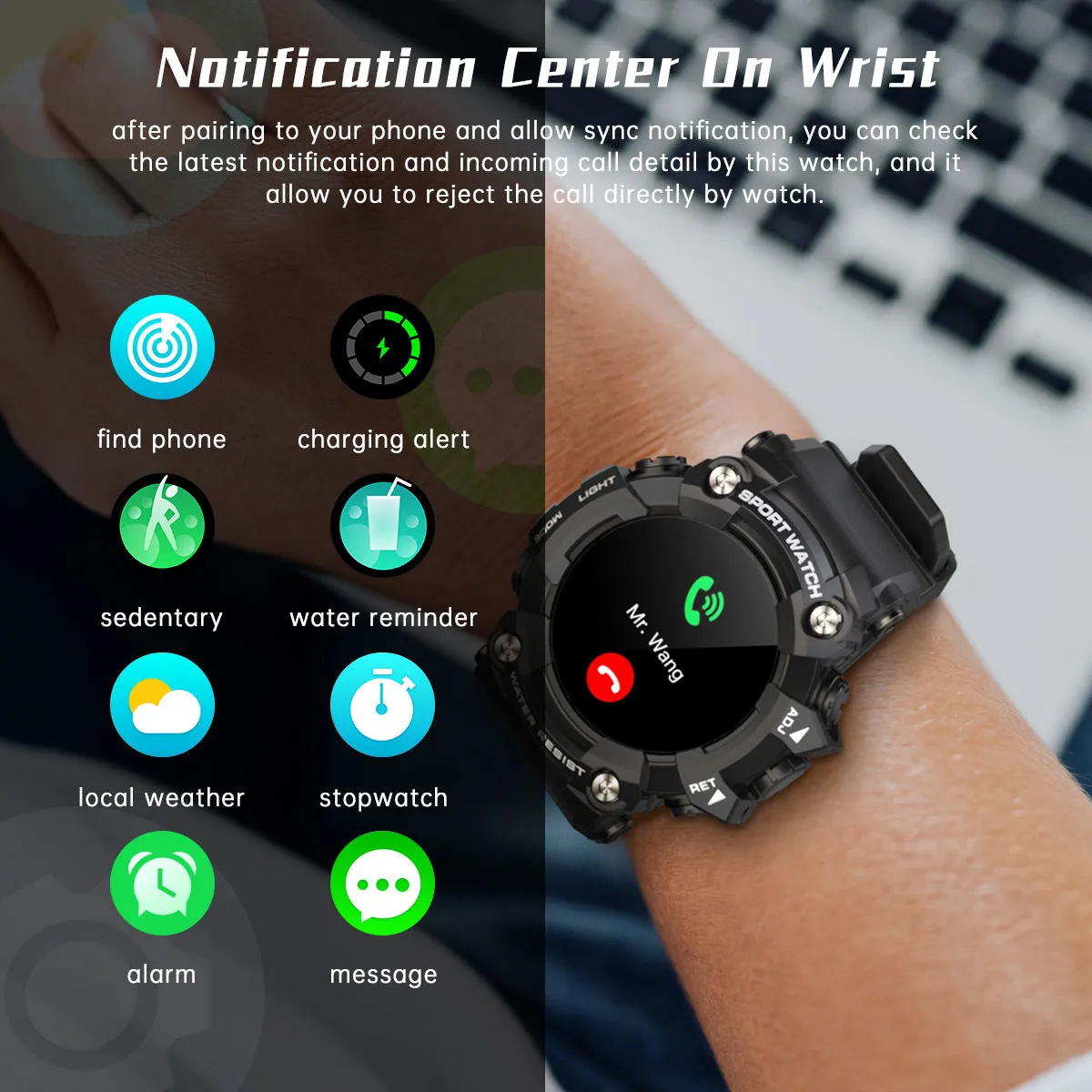 Upgrade Your Outdoor Adventures with this Super Cool IP68 Waterproof Smartwatch with Multiple Sports Modes