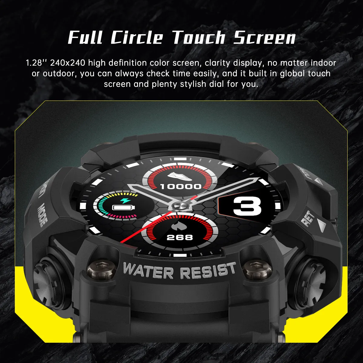 Upgrade Your Outdoor Adventures with this Super Cool IP68 Waterproof Smartwatch with Multiple Sports Modes