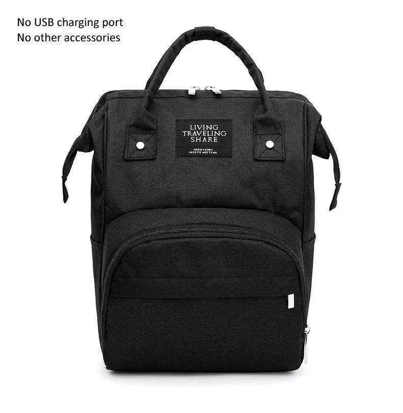 USB Design Waterproof Large Capacity Mummy Diaper Baby Care Pregnant Backpack