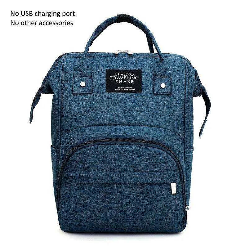 USB Design Waterproof Large Capacity Mummy Diaper Baby Care Pregnant Backpack