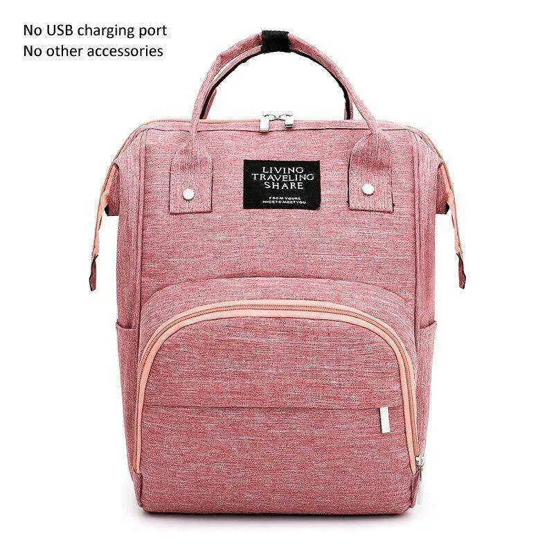 USB Design Waterproof Large Capacity Mummy Diaper Baby Care Pregnant Backpack