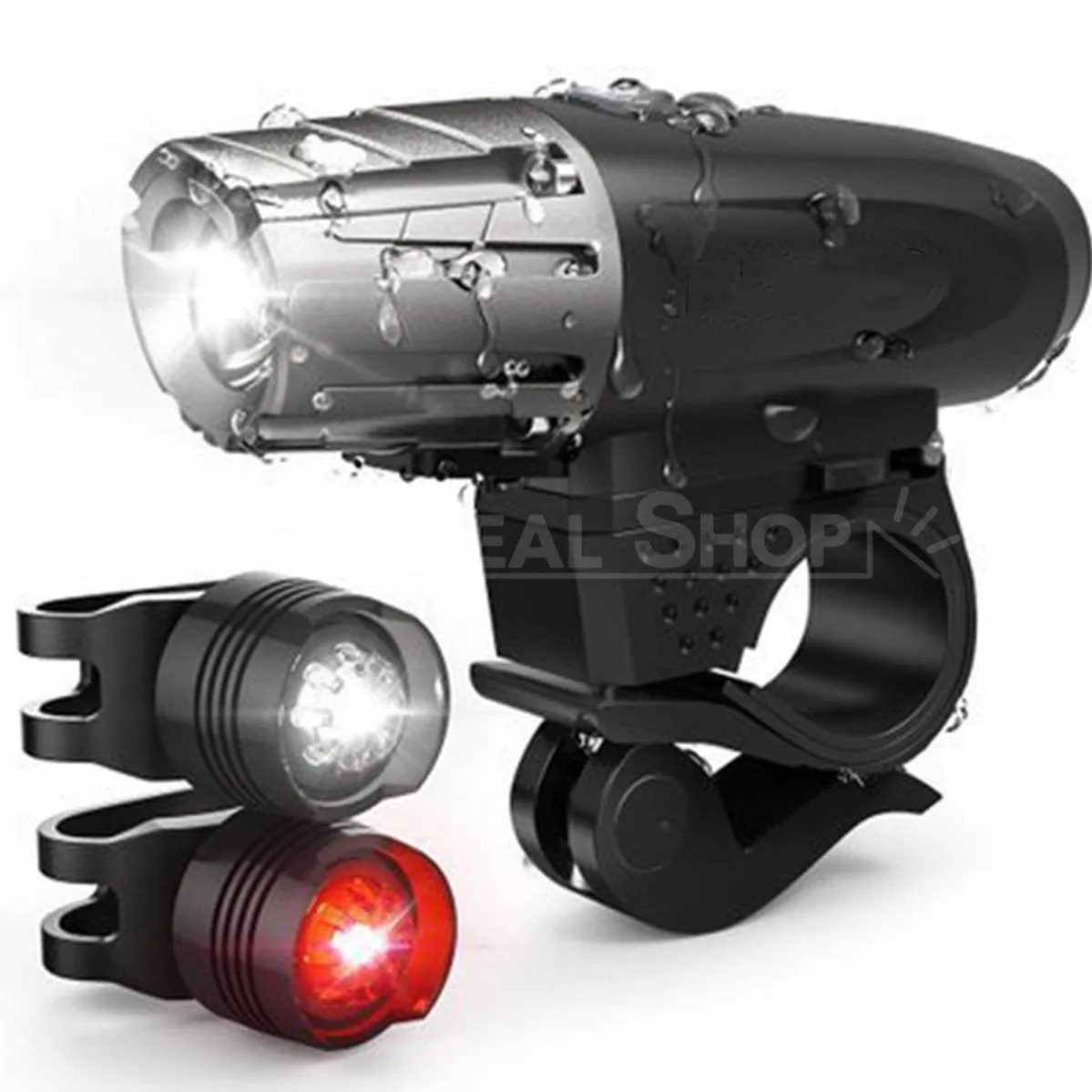 USB Rechargeable Bike Headlight and Tail Lights