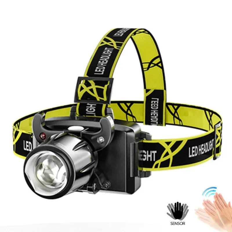 USB Rechargeable T6 Powerful Waterproof Headlight  LED Headlamp Fishing Hunting Camping Head Lamp Flashlight By 18650 Battery