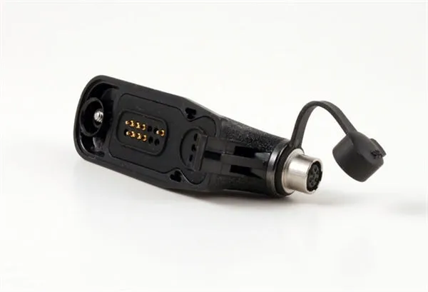 V1-11034 6-pin Hirose adpater for Motorola XPR TRBO series radios. WB# WV-05030