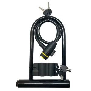 Viavito D Lock and Cable Coil Lock Set